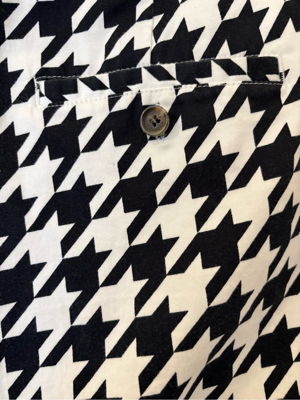 Men’s Loudmouth Shorts Black & White Houndstooth Golf 36 - Picture 3 of 6